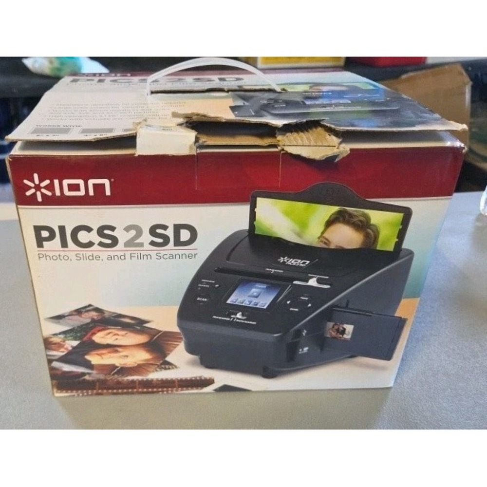 ION Pics 2 SD Black Photo, Slide & Film Scanner to SD Card
